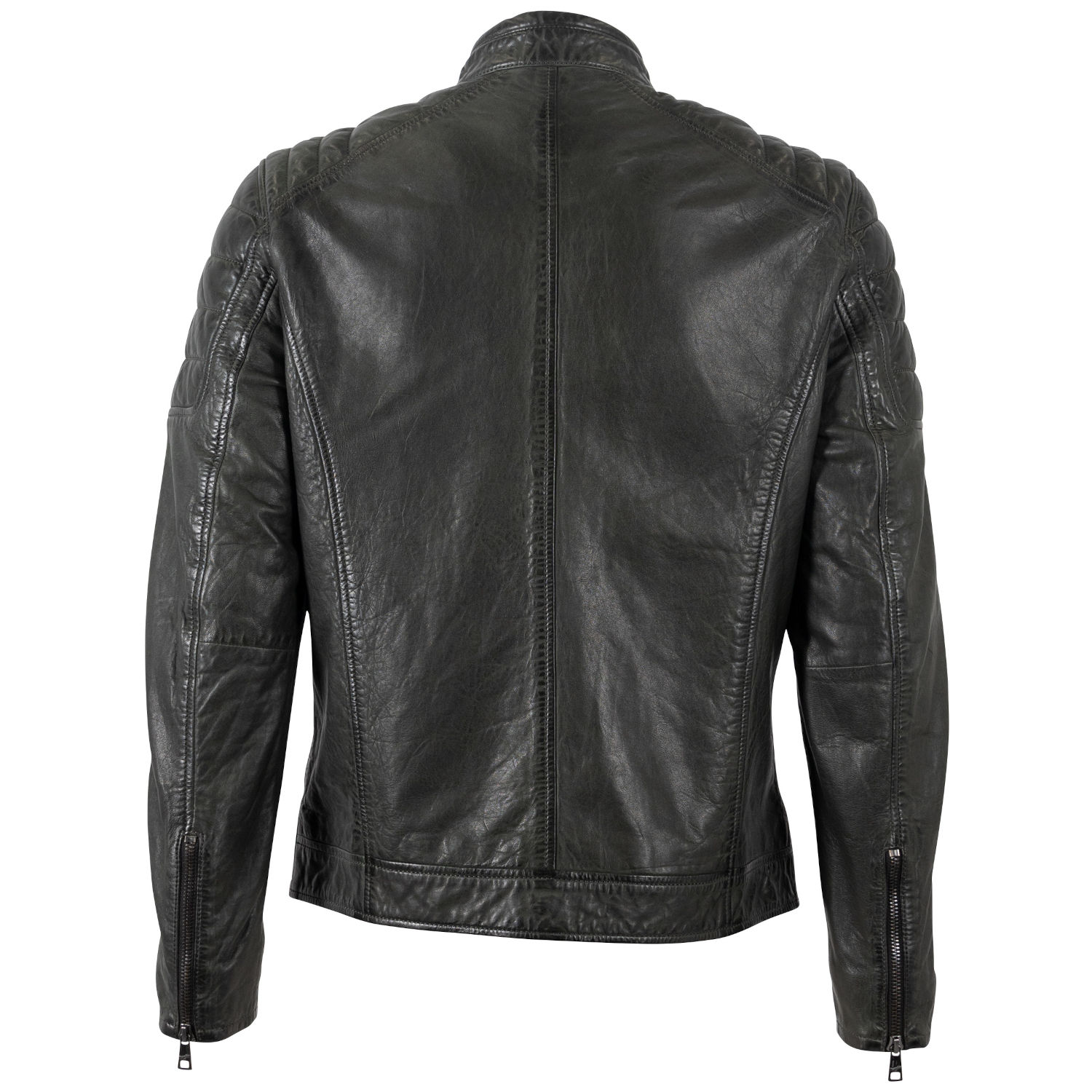 Geaca de Piele Barbati Mauritius Verde Inchis MMDerry – Black Friday