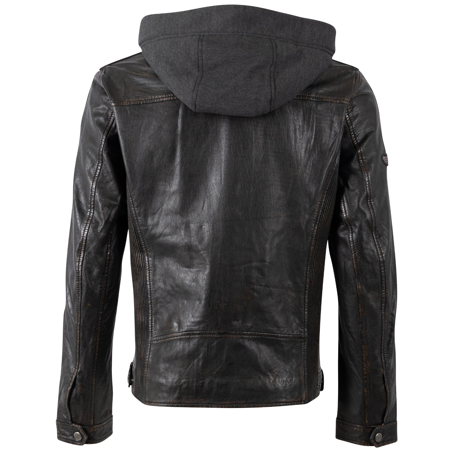 Geacă de piele bărbați Mauritius MMDezimus – negru vintage Geacă de piele bărbați Mauritius MMDezimus negru vintage, stil racer, din piele naturală