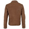 geaca de piele barbati camel inchis Mauritius MMEddo stil trucker geaca de piele barbati Mauritius MMEddo camel inchis stil trucker