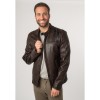 Geaca de Piele Barbati Mauritius Maro Inchis MMFaron – Geci de Piele