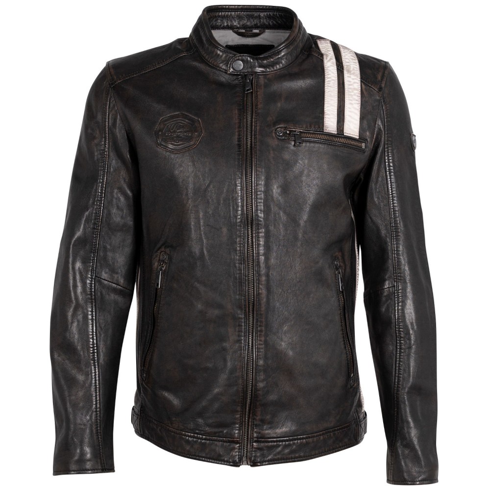 Geaca de Piele Barbati Mauritius Negru Antic MMFaron – Black Friday Geaca de Piele Barbati Mauritius Negru Antic MMFaron – Black Friday