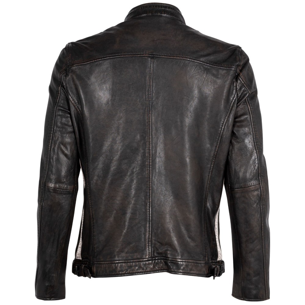 Geaca de Piele Barbati Mauritius Negru Antic MMFaron – Black Friday Geaca de Piele Barbati Mauritius Negru Antic MMFaron – Black Friday