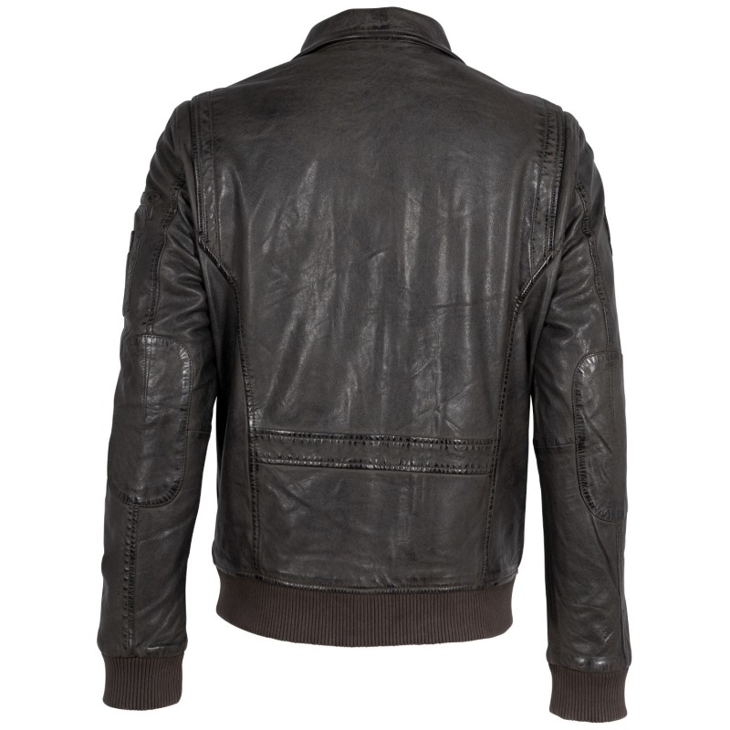 Geaca de Piele Barbati Mauritius Gri Inchis MMFraser – Geci de Piele Geaca de Piele Barbati Mauritius Gri Inchis MMFraser – Geci de Piele