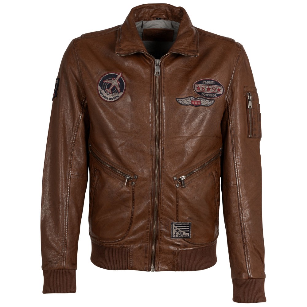 Geaca de Piele Barbati Mauritius Whiskey MMFraser - readytowear