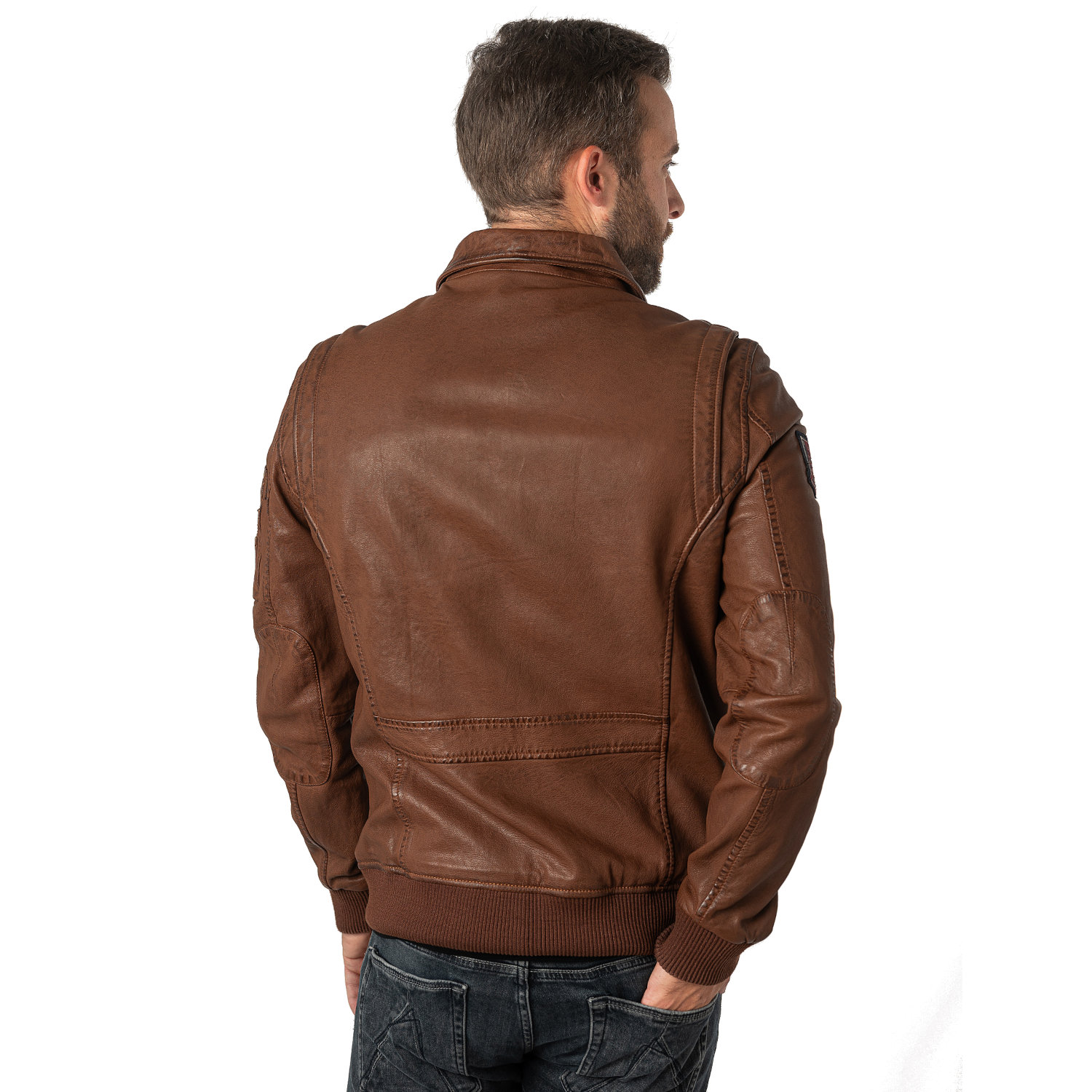 Geaca de Piele Barbati Mauritius Whiskey MMFraser – Geci de Piele