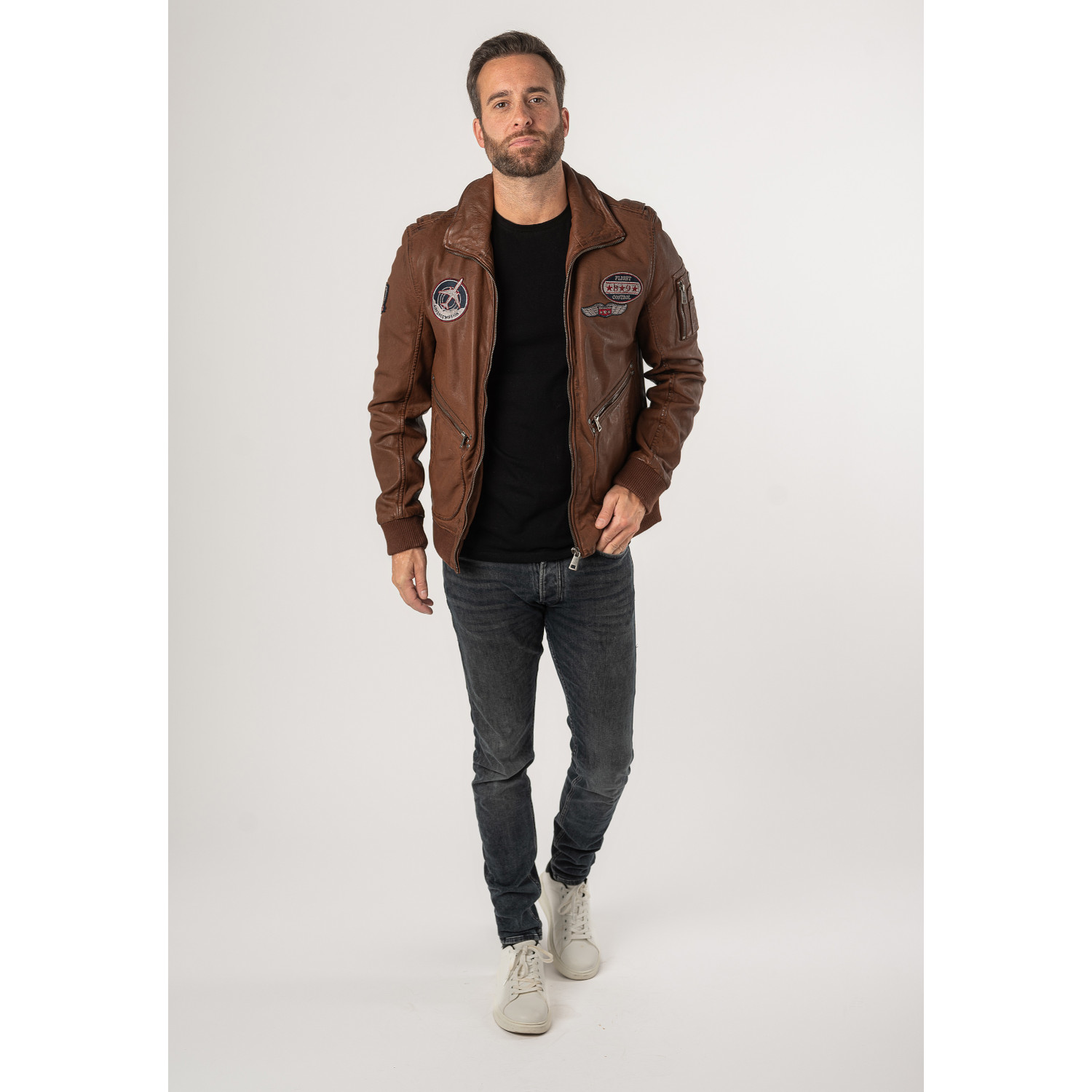 Geaca de Piele Barbati Mauritius Whiskey MMFraser – Geci de Piele