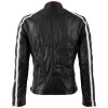 geaca de piele barbati mauritius MMFynn neagra slim fit stil racer