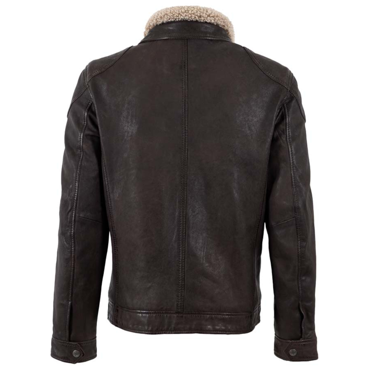 Geaca de Piele Barbati Mauritius Maro Inchis MMGarreck 2 – Geci de Piele