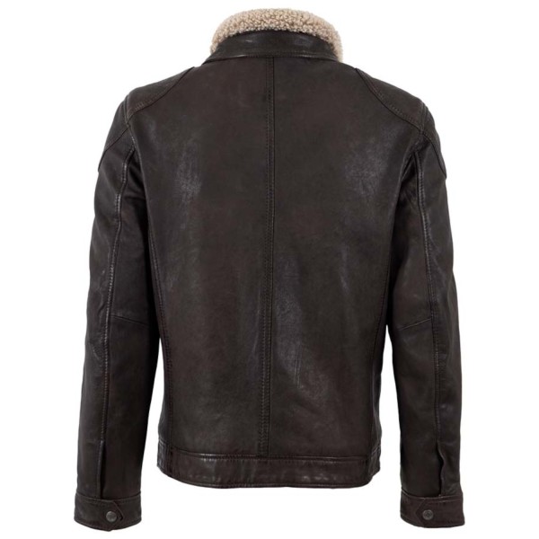 Geaca de Piele Barbati Mauritius Maro Inchis MMGarreck 2 Geaca de Piele Barbati Mauritius Maro Inchis MMGarreck 2