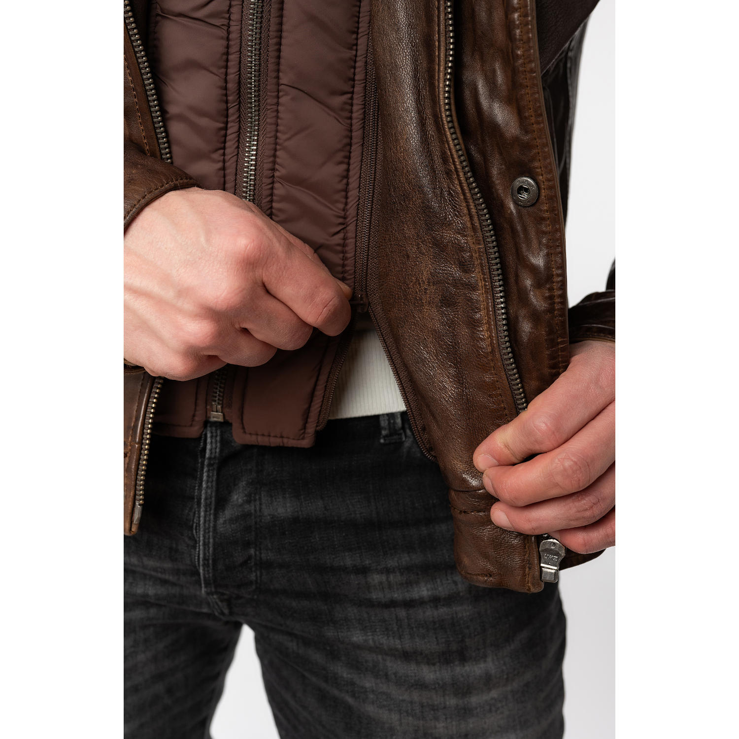 Geaca de Piele Barbati Mauritius Maro MMGarreck – Black Friday Geaca de Piele Barbati Mauritius Maro MMGarreck – Black Friday