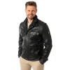 Geaca de Piele Barbati Mauritius Neagra MMGarreck – Black Friday