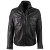 Geaca de Piele Barbati Mauritius Neagra MMGarreck – Black Friday