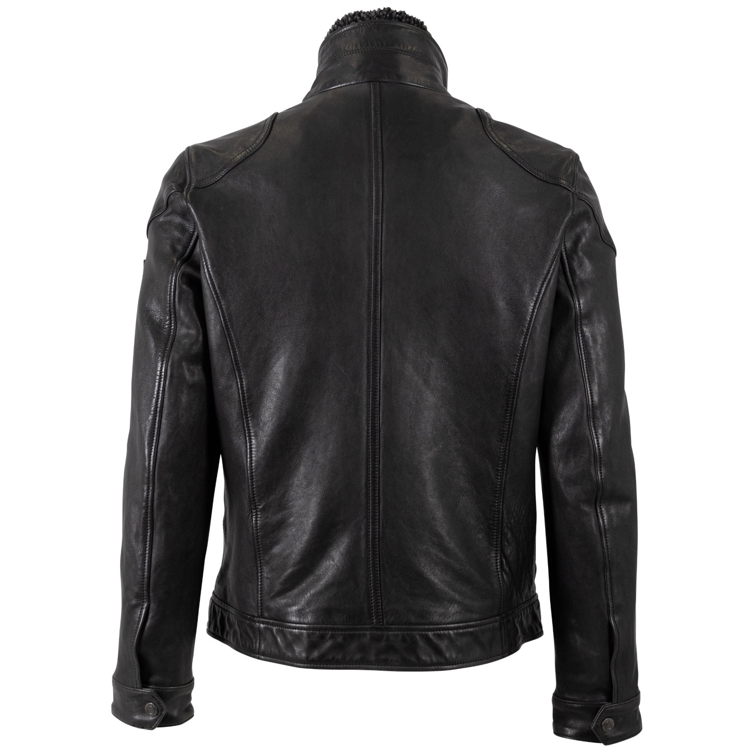 Geaca de Piele Barbati Mauritius Neagra MMGarreck – Black Friday