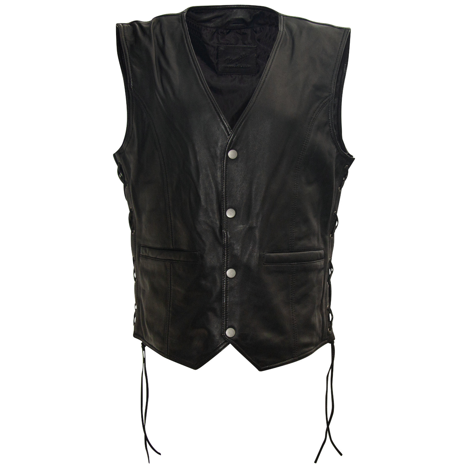 Vesta de Piele Barbati Mauritius Neagra MMGaspeer – Veste