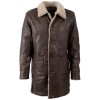 Geaca Lunga de Iarna din Piele Barbati Mauritius Maro Antic MMGrisz – Geci de Piele