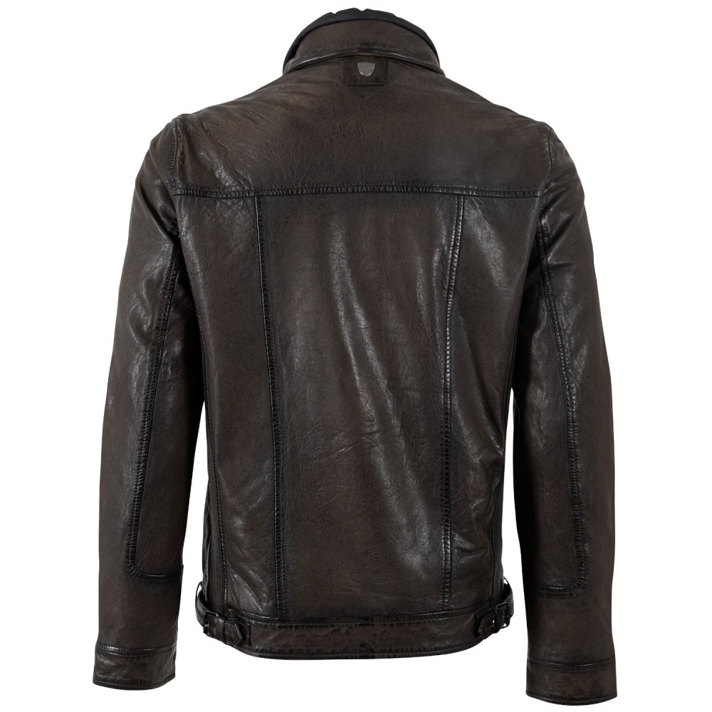 Geaca de Piele Barbati Mauritius Maro Inchis MMHennie - readytowear