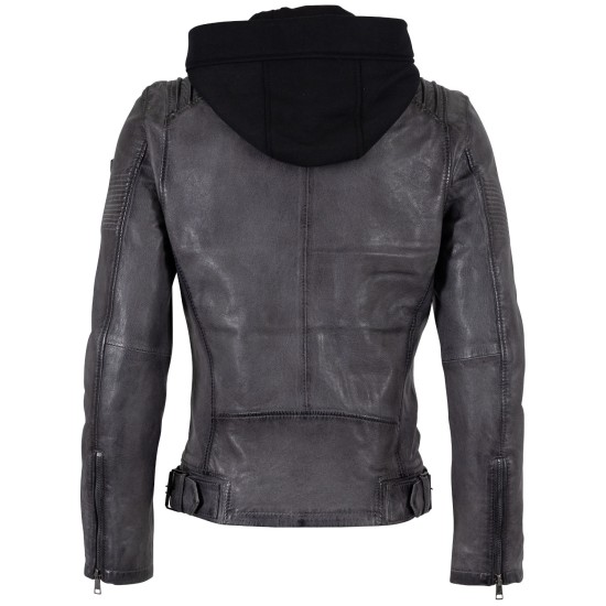 Geaca de Piele Barbati Mauritius Antracit MMHiran