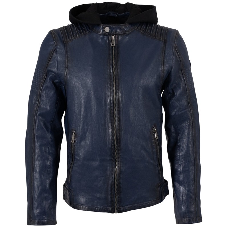 Geaca de Piele Barbati Mauritius Bleumarin MMHiran – Geci de Piele Geaca de Piele Barbati Mauritius Bleumarin MMHiran – Geci de Piele