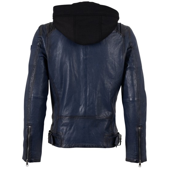 Geaca de Piele Barbati Mauritius Bleumarin MMHiran