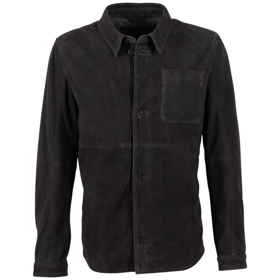 Camasa de Piele Barbati Mauritius Antracit Inchis MMJarom