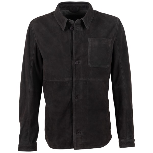 Camasa de Piele Barbati Mauritius Antracit Inchis MMJarom