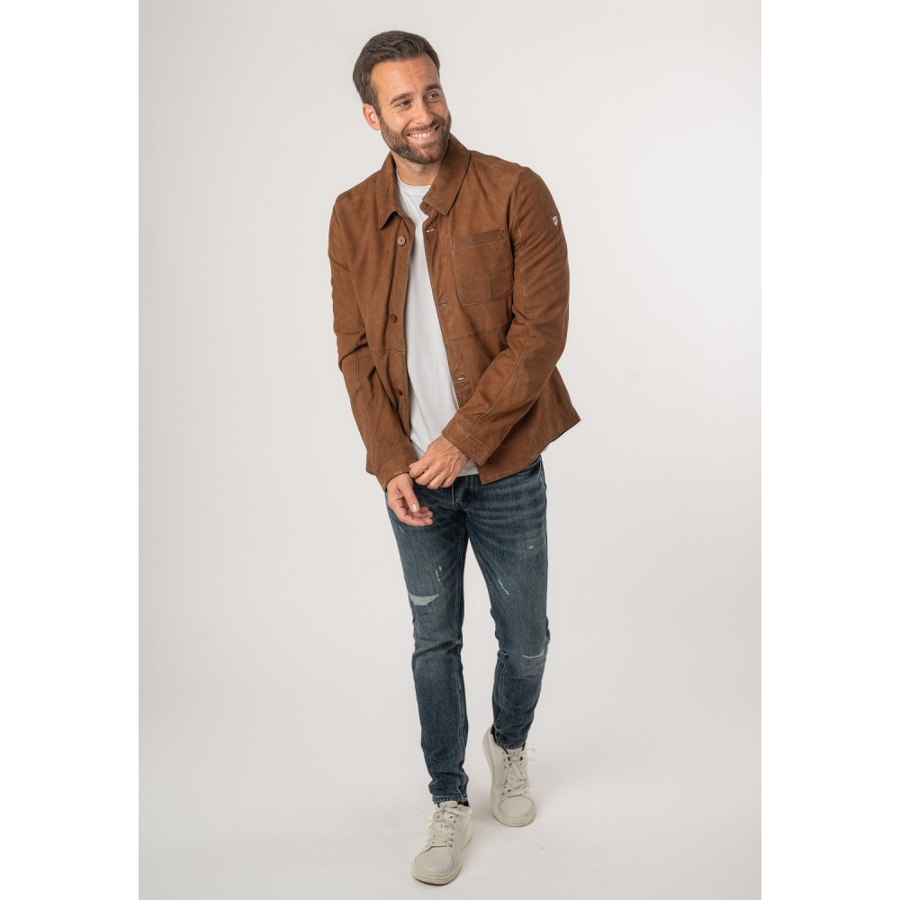 Camasa de Piele Barbati Mauritius Coniac MMJemmo - readytowear