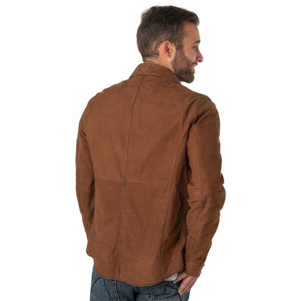 Camasa de Piele Barbati Mauritius Coniac MMJemmo - readytowear