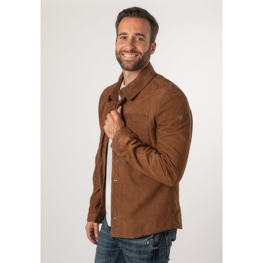 Camasa de Piele Barbati Mauritius Coniac MMJemmo - readytowear