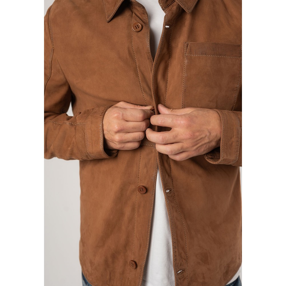 Camasa de Piele Barbati Mauritius Coniac MMJemmo - readytowear