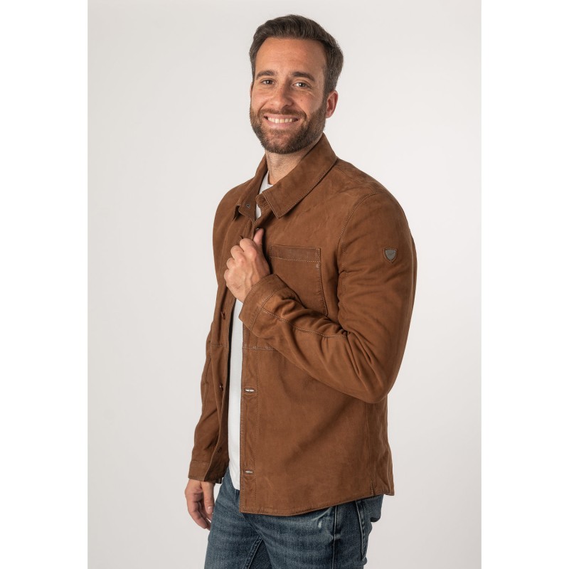 Camasa de Piele Barbati Mauritius Coniac MMJemmo – Camasi din Piele Camasa de Piele Barbati Mauritius Coniac MMJemmo – Camasi din Piele