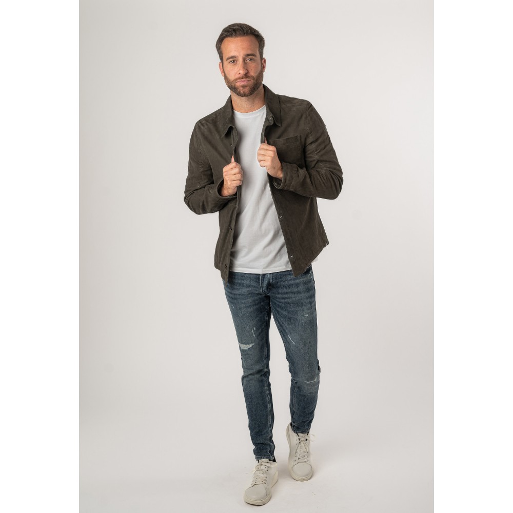 Camasa de Piele Barbati Mauritius Verde Inchis MMJemmo - readytowear