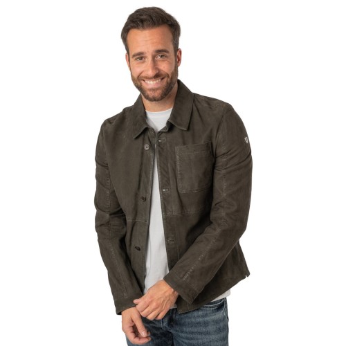 Camasa de Piele Barbati Mauritius Verde Inchis MMJemmo