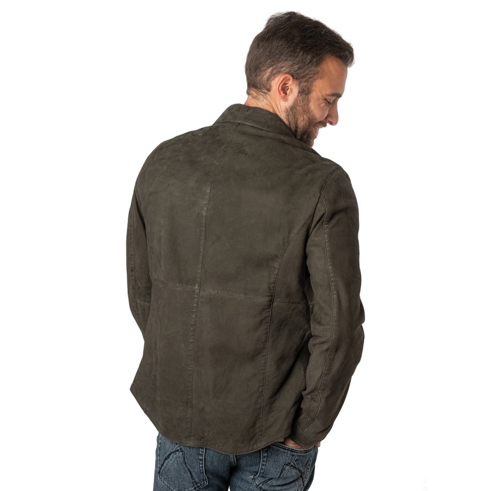 Camasa de Piele Barbati Mauritius Verde Inchis MMJemmo