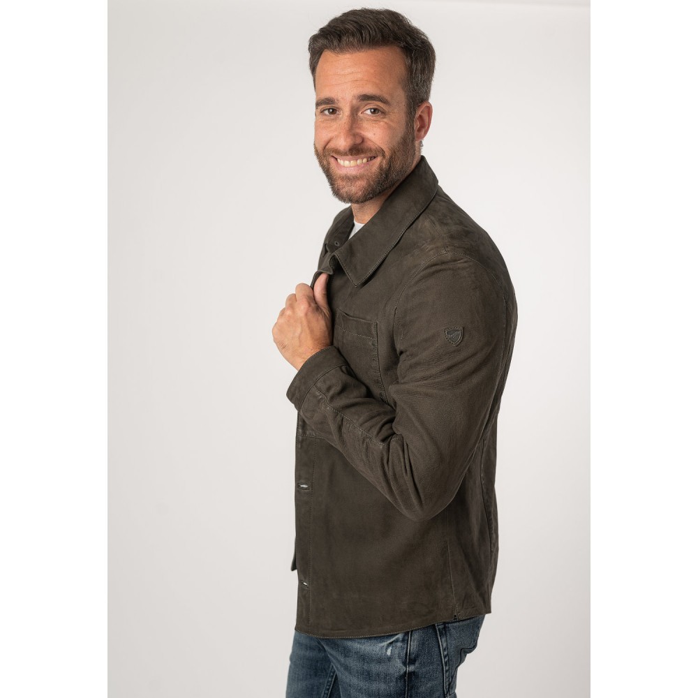 Camasa de Piele Barbati Mauritius Verde Inchis MMJemmo - readytowear