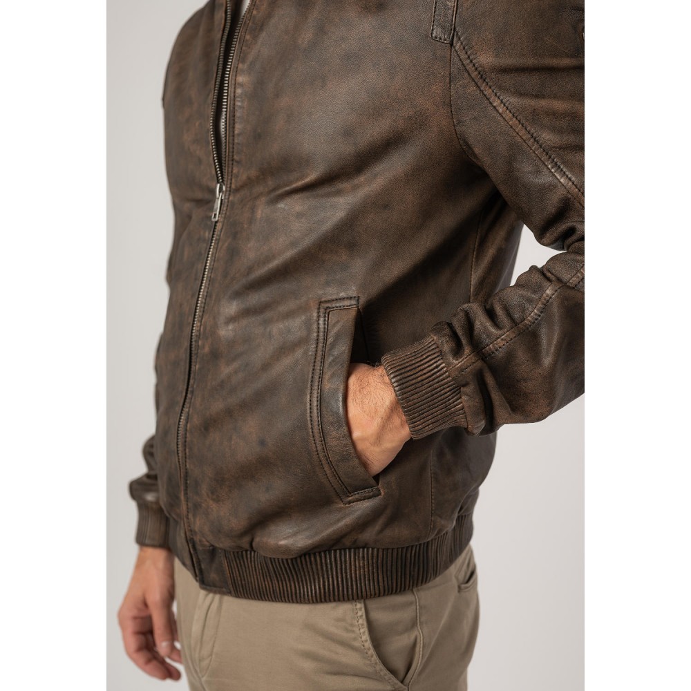 Geaca de Piele Barbati Mauritius Maro MMJerros - readytowear