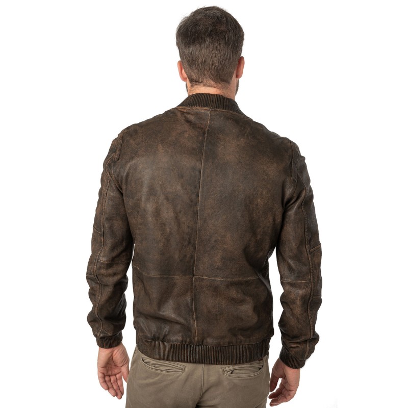 Geaca de Piele Barbati Mauritius Maro MMJerros – Geci de Piele