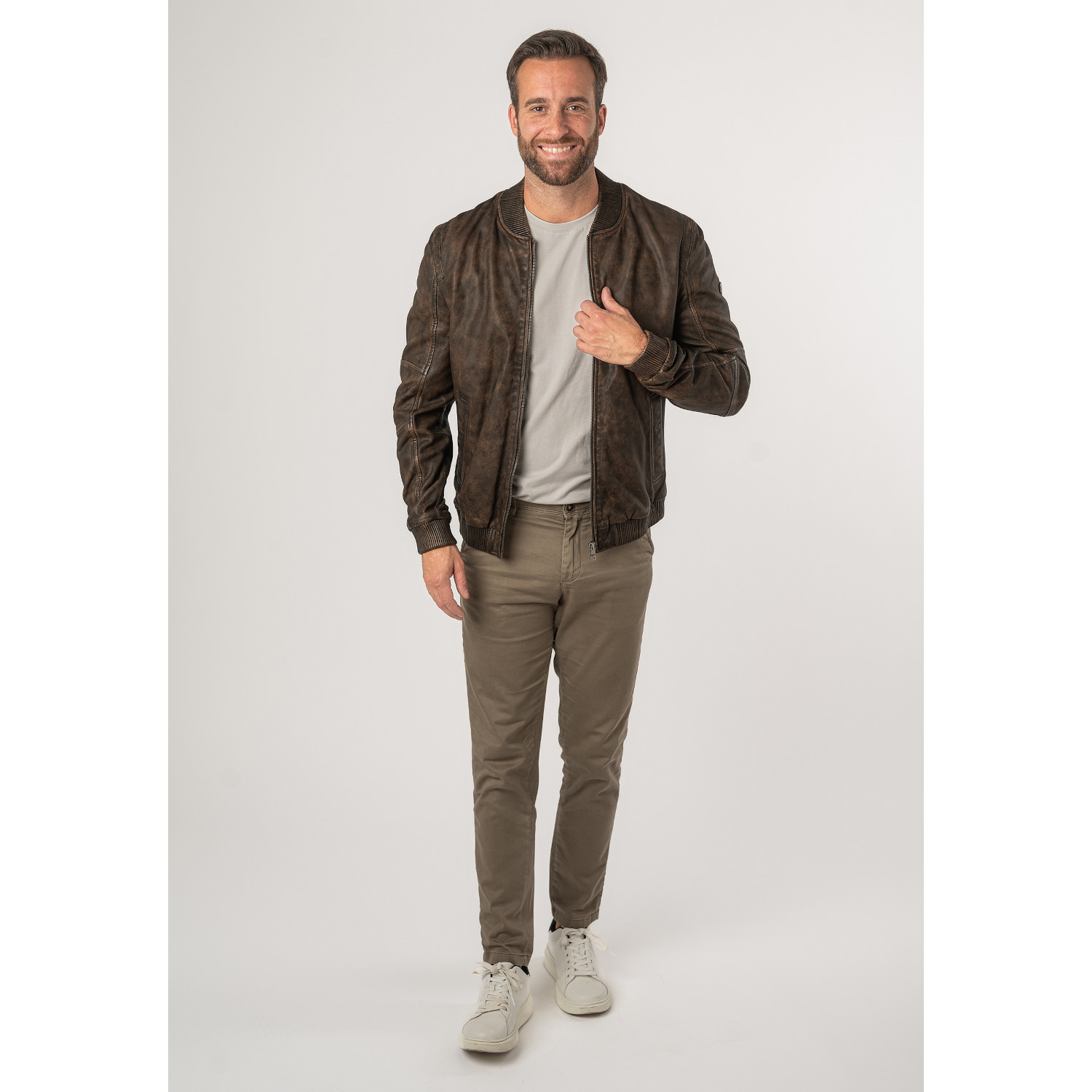 Geaca de Piele Barbati Mauritius Maro MMJerros – Geci de Piele