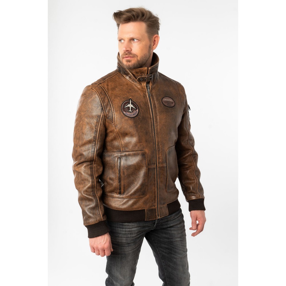 Geaca de Piele Barbati Mauritius Maro MMJolvin - readytowear