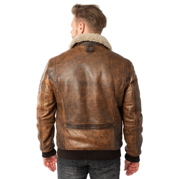 Geaca de Piele Barbati Mauritius Maro MMJolvin Geaca de Piele Barbati Mauritius Maro MMJolvin