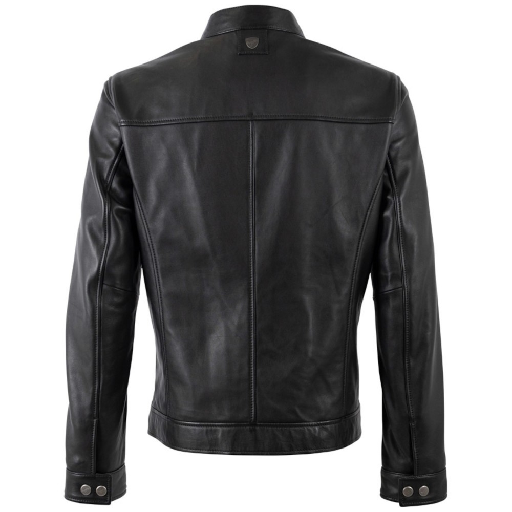 Geaca de Piele Barbati Mauritius Neagra MMJork