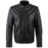 geacă piele bărbați Mauritius MMJork neagră regular fit biker