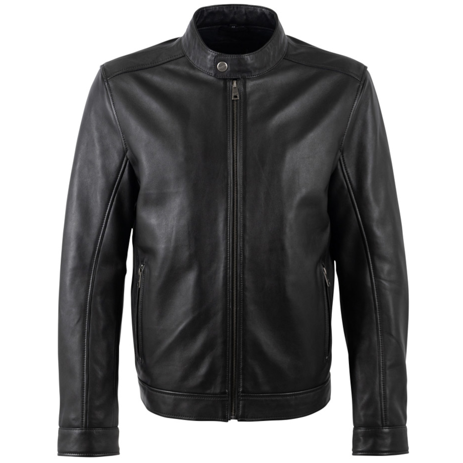 Geacă de Piele Bărbați Mauritius Neagră MMJork Regular Fit geacă piele bărbați Mauritius MMJork neagră regular fit biker