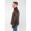 Geacă de piele bărbați Mauritius MMJorric culoare Whiskey din piele naturală