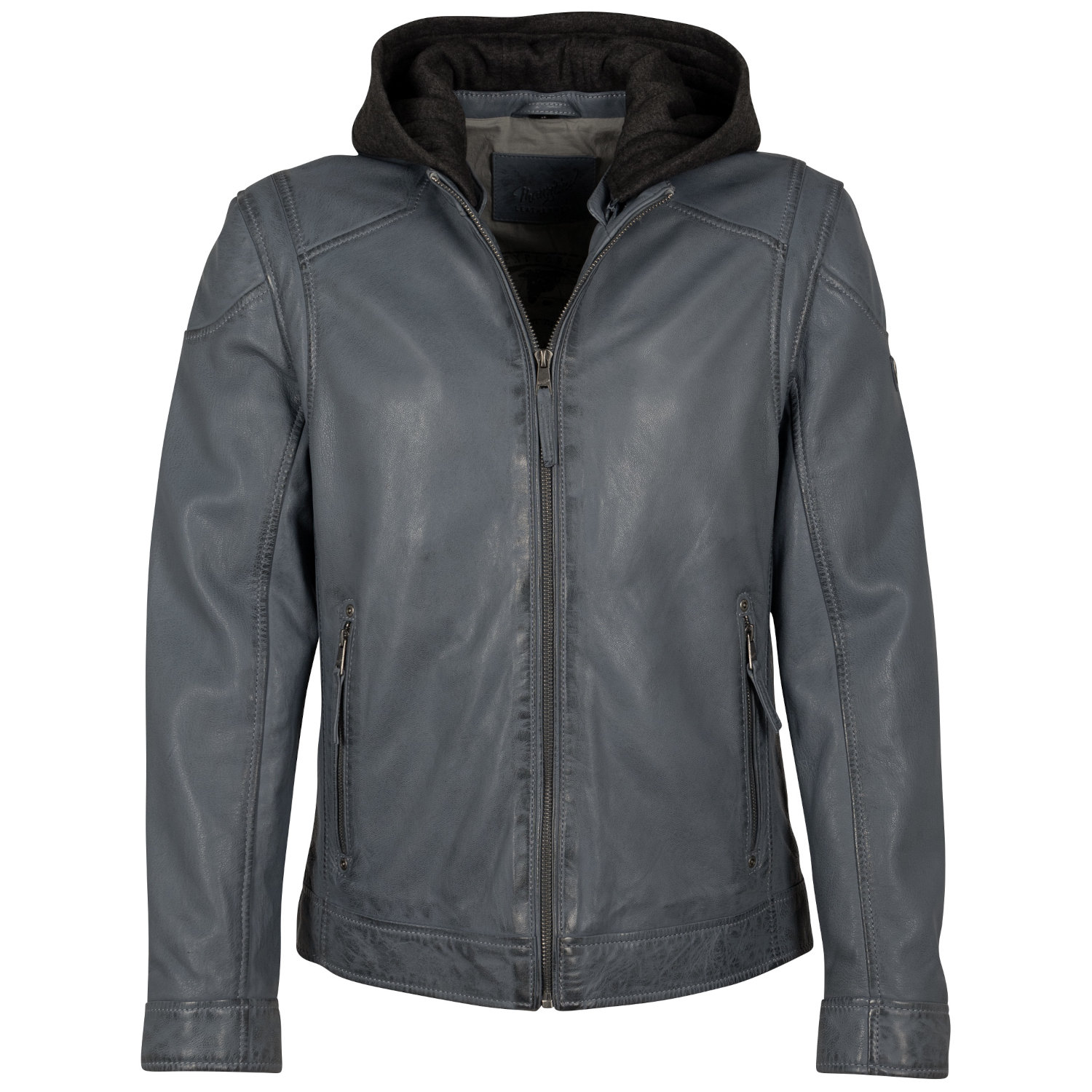 Geaca de Piele Barbati Mauritius Albastru/Gri MMKarlos – Geci de Piele Geaca de Piele Barbati Mauritius Albastru/Gri MMKarlos – Geci de Piele