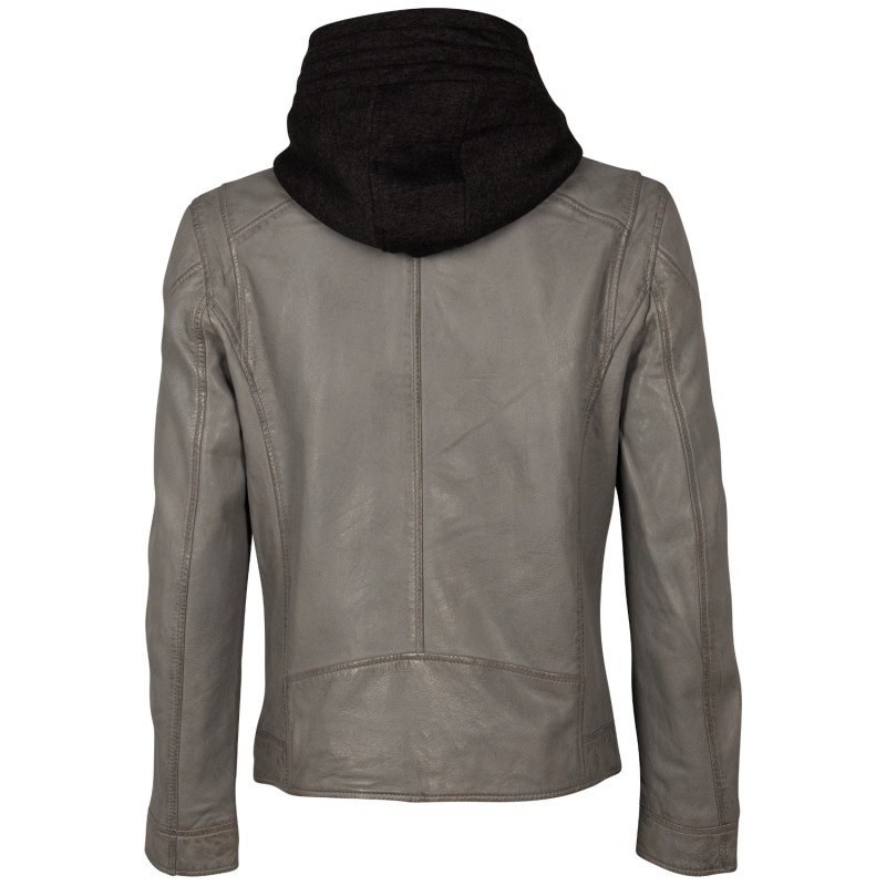 Geaca de Piele Barbati Mauritius Gri Deschis MMKarlos – Geci de Piele Geaca de Piele Barbati Mauritius Gri Deschis MMKarlos – Geci de Piele