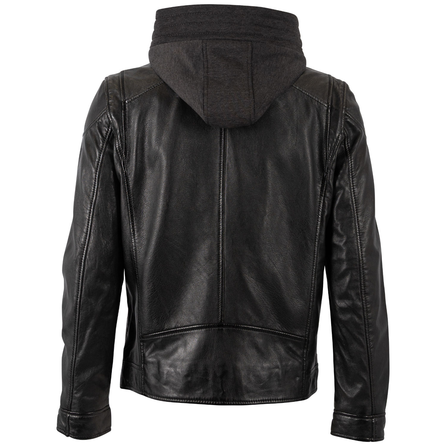 Geaca de Piele Barbati Mauritius Neagra MMKarlos – Geci de Piele