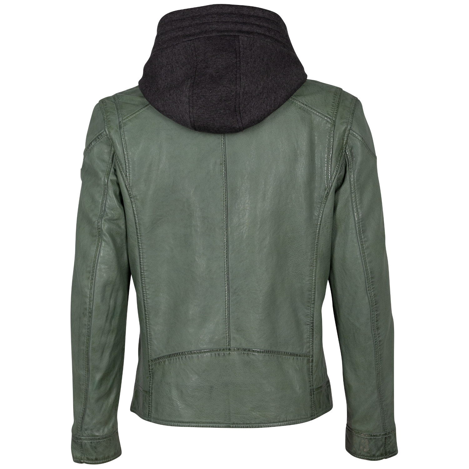 Geaca de Piele Barbati Mauritius Verde Inchis MMKarlos – Geci de Piele