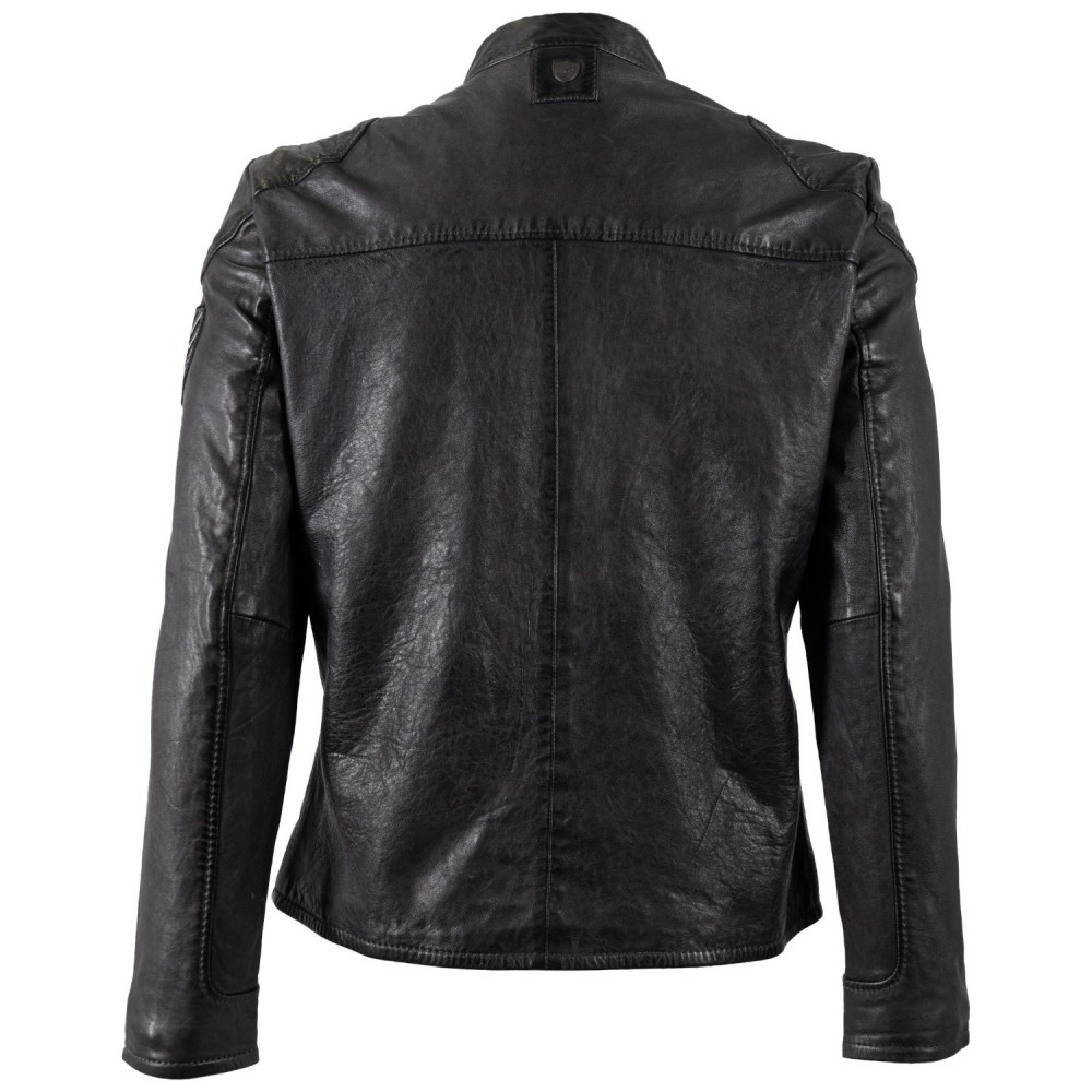 Geaca de Piele Barbati Mauritius Antracit Inchis MMKendrik - readytowear