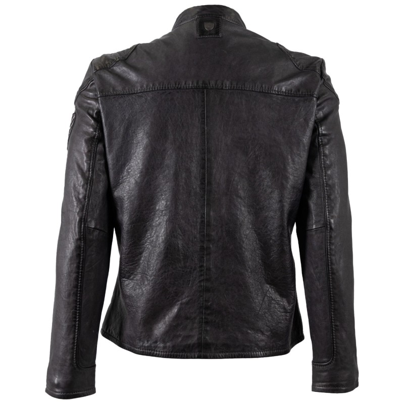 Geaca de Piele Barbati Mauritius Antracit Inchis MMKendrik – Geci de Piele