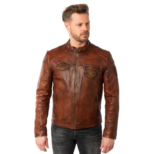 Geaca de Piele Barbati Mauritius Whiskey MMKendrik